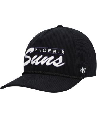 Men's Black Phoenix Suns Double Header Sidepatch Cord Hitch Adjustable Hat