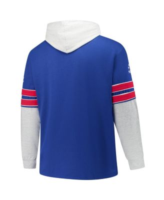 Men's Royal Buffalo Bills Big Tall Lacer Pullover Hoodie