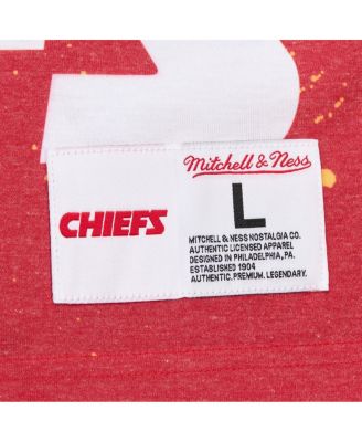 Men's White Kansas City Chiefs Team Burst Vintage Logo T-Shirt