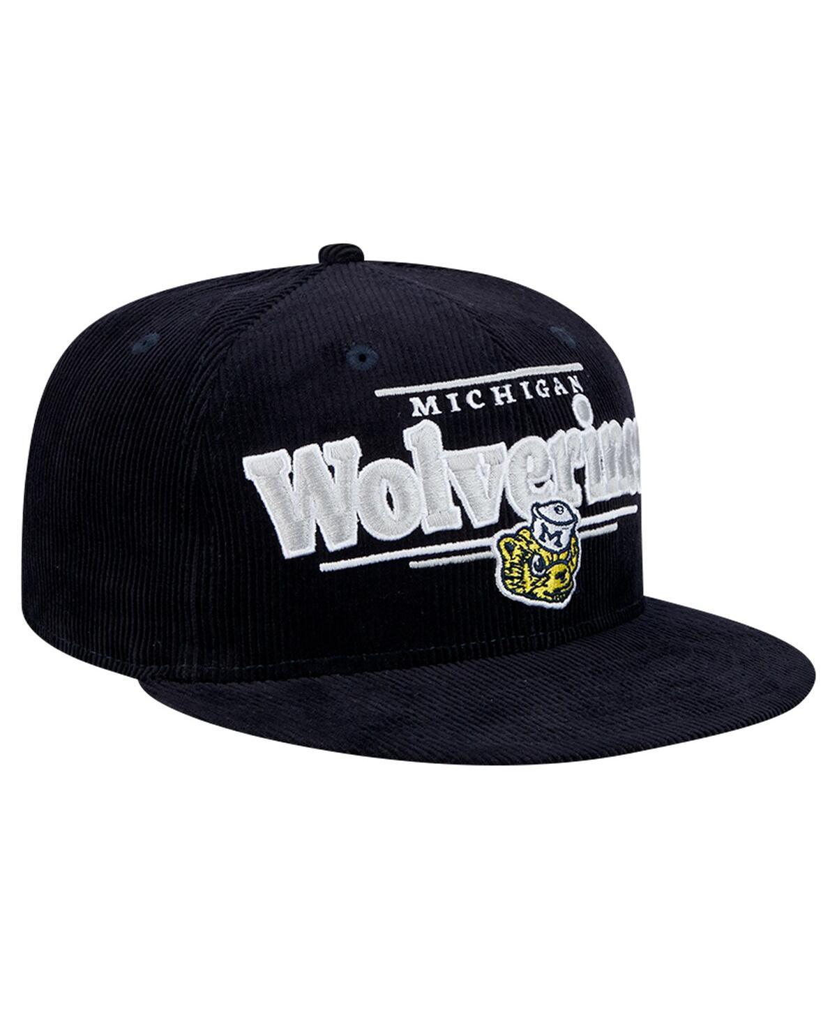 New Era Men's Navy Michigan Wolverines Display 9fifty Snapback Hat In Navy