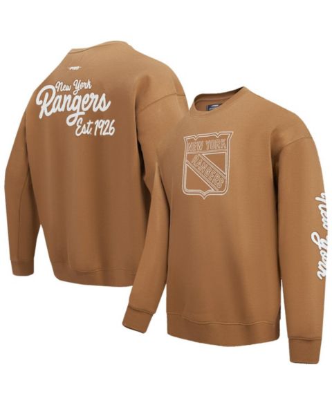 Мужские толстовки Pro Standard Brown New York Rangers Paint the City Pullover