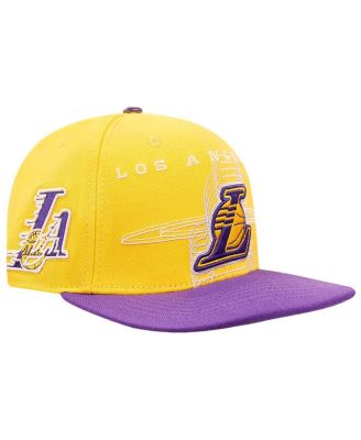 Pro Standard - Men's Gold/Purple Los Angeles Lakers Logo Morph Snapback Hat