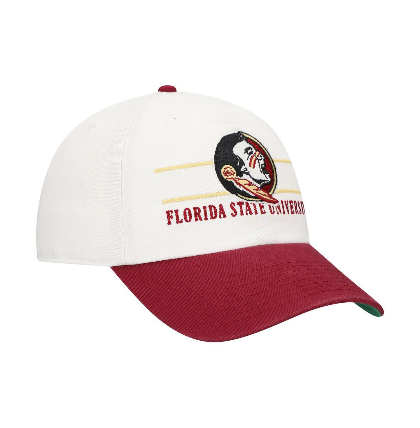 Мужская кепка '47 Brand White Florida State Seminoles Gridiron Clean Up Adjustable Hat — фото 3