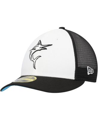 New Era - Men's Black/White Miami Marlins 2023 On-Field Batting Practice Low 59FIFTY Fitted Hat