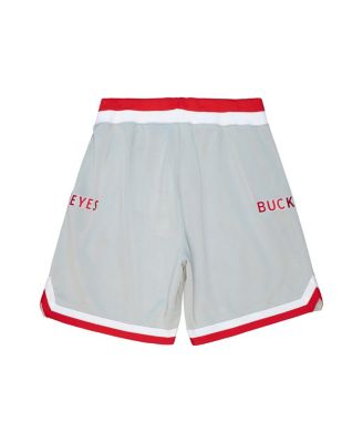 Men's Silver Ohio State Buckeyes 1991 Alternate Authentic Shorts