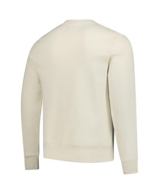 Men's Cream Detroit Lions Locked In Headline Pullover Sweatshirt