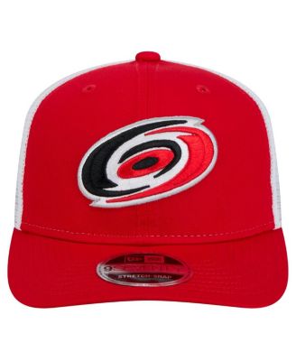 Men's Red/White Carolina Hurricanes Core Trucker 9SEVENTY Stretch-Snap Hat