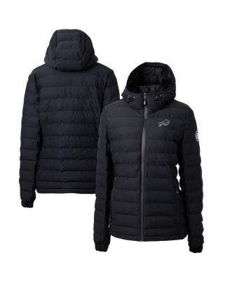 Cutter & Buck - Women's Cutter Buck Black Buffalo Bills Mission Ridge Eco Insulated Full-Zip Hoodie Puffer Jacket
