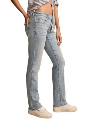 Women's Mid-Rise Sweet Straight-Leg Denim Jeans