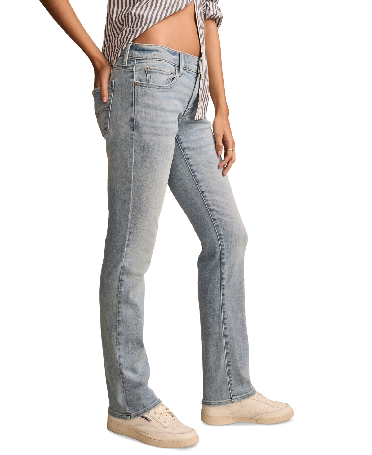 LUCKY BRAND WOMEN'S MID-RISE SWEET STRAIGHT-LEG DENIM JEANS 