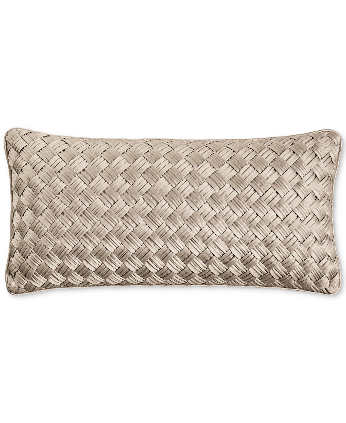 HOTEL COLLECTION BASKETWEAVE DECORATIVE PILLOW, 12" X 24", EXCLUSIVELY AT MACY'S 
