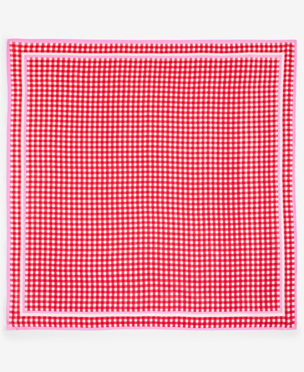 ON 34TH GINGHAM SQUARE BANDANA SCARF, EXCLUSIVELY AT MACY'S 