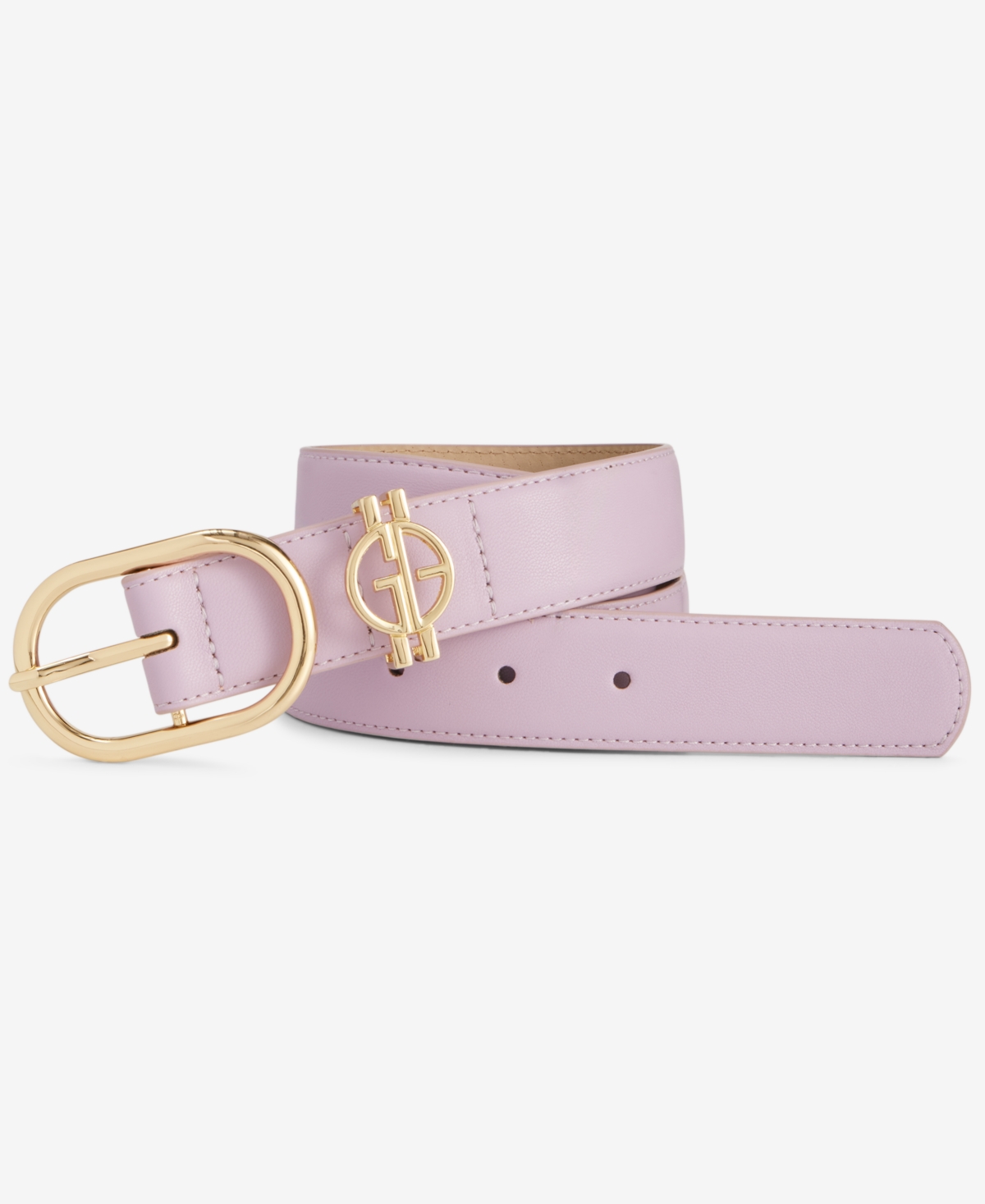 Women's Cut-Out-Logo Loop Pant Belt, Exclusively at Macy's - Purple