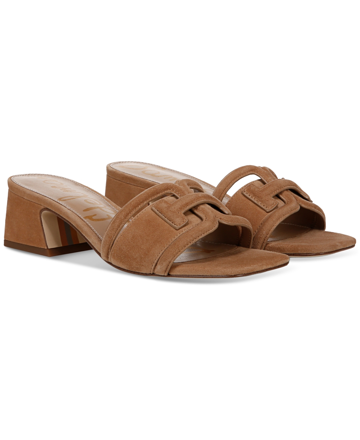 Sam Edelman Waylon Slide Sandal In Cyprus Tan Suede Leather