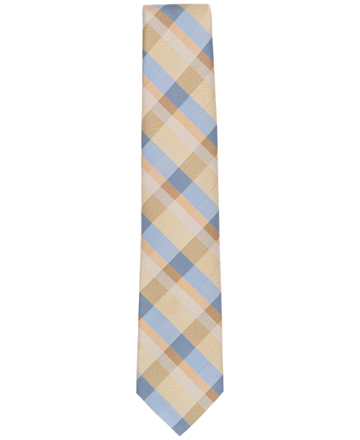 Shop Michael Kors Men's Sikora Plaid Tie In Yellow
