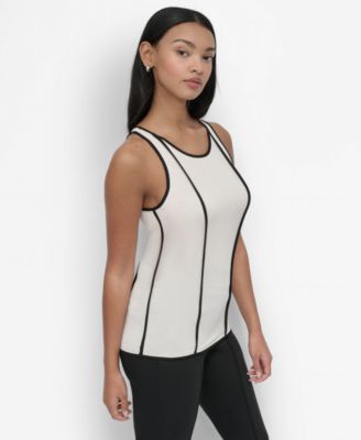 Petite Contrast Trim Tank Top