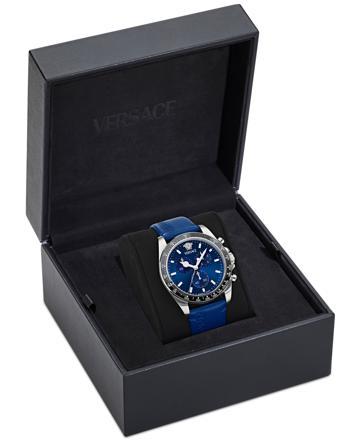 Versace Greca Chrono 43mm In Stainless