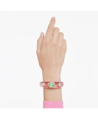 Dulcis Mixed Cuts Multicolored Gold-Tone Plated Cuff Bracelet