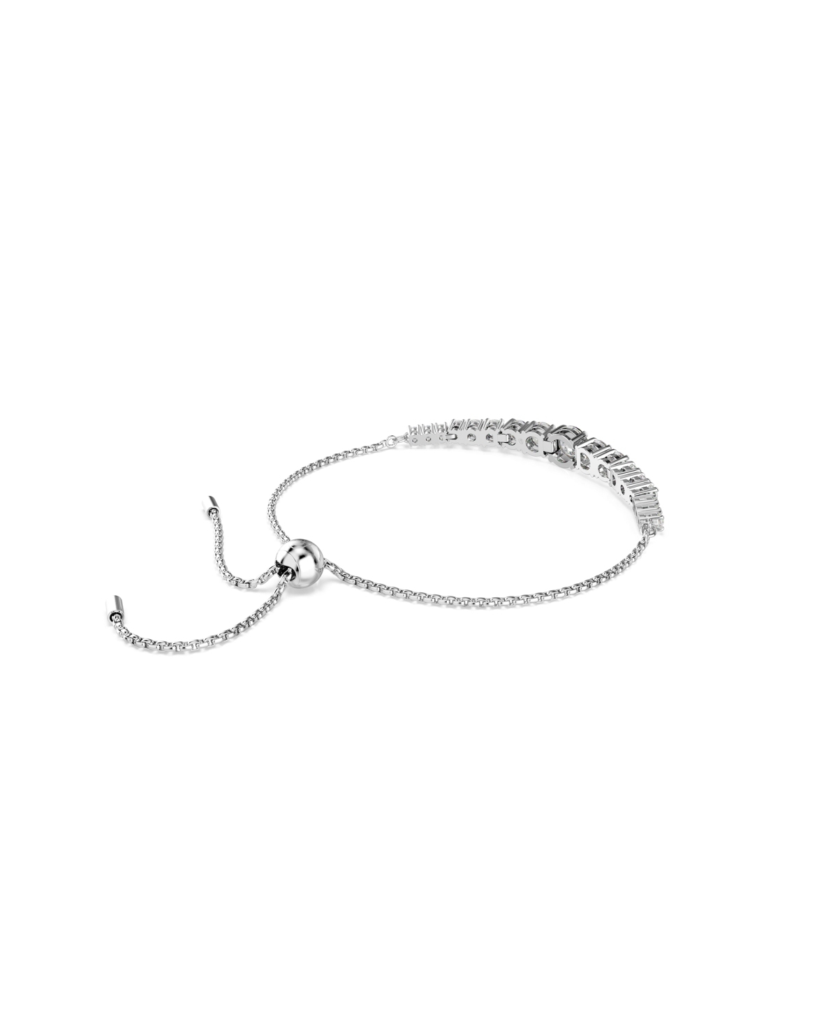 Swarovski Matrix Gradient Of Round Cuts White Rhodium Plated Bracelet In White