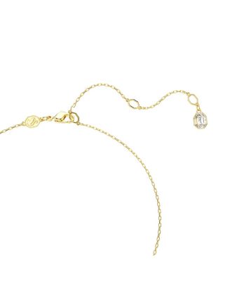 Idyllia Mixed Cuts Pav&eacute; Butterfly Multicolored Mixed Metal Finish Pendant Necklace