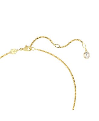 Idyllia Mixed Cuts Flower Gold-Tone Plated Pendant Necklace