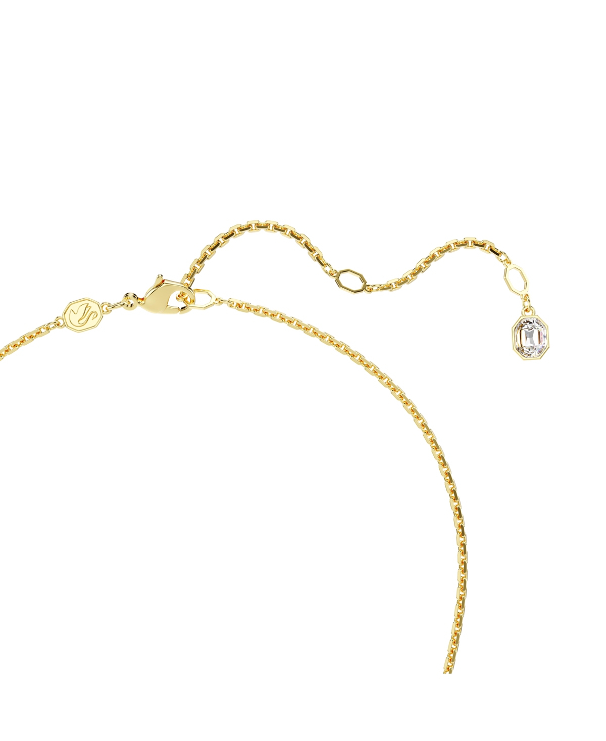 Swarovski Idyllia Mixed Cuts Flower Gold-tone Plated Pendant Necklace In Open Misce