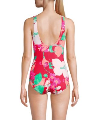 Women's Tugless Low Leg One Piece Swimsuit