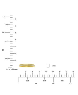 Cubic Zirconia Band Ring (5/8 ct. t.w.) in 14k Gold over Sterling Silver