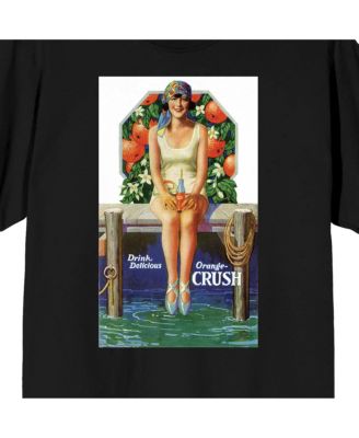 Men's Woman On Bench Drink Delicious Black T-shirt-3XL