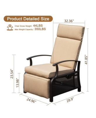 Adjustable Patio Recliner Chair Lounge Chairs