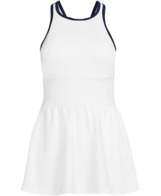 Women's Tugless High Neck Swim Dress Swimsuit