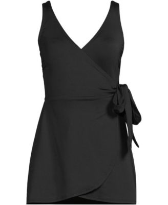 Petite Side Tie Mini Swim Dress Swimsuit