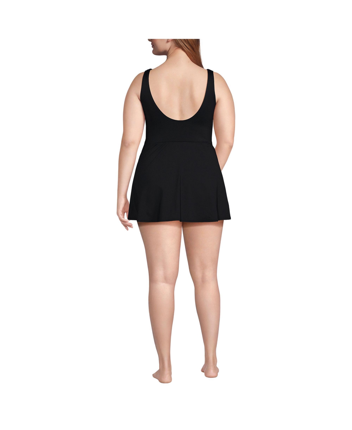Lands' End Women's Dd-Cup Side Tie Mini Swim Dress Swimsuit