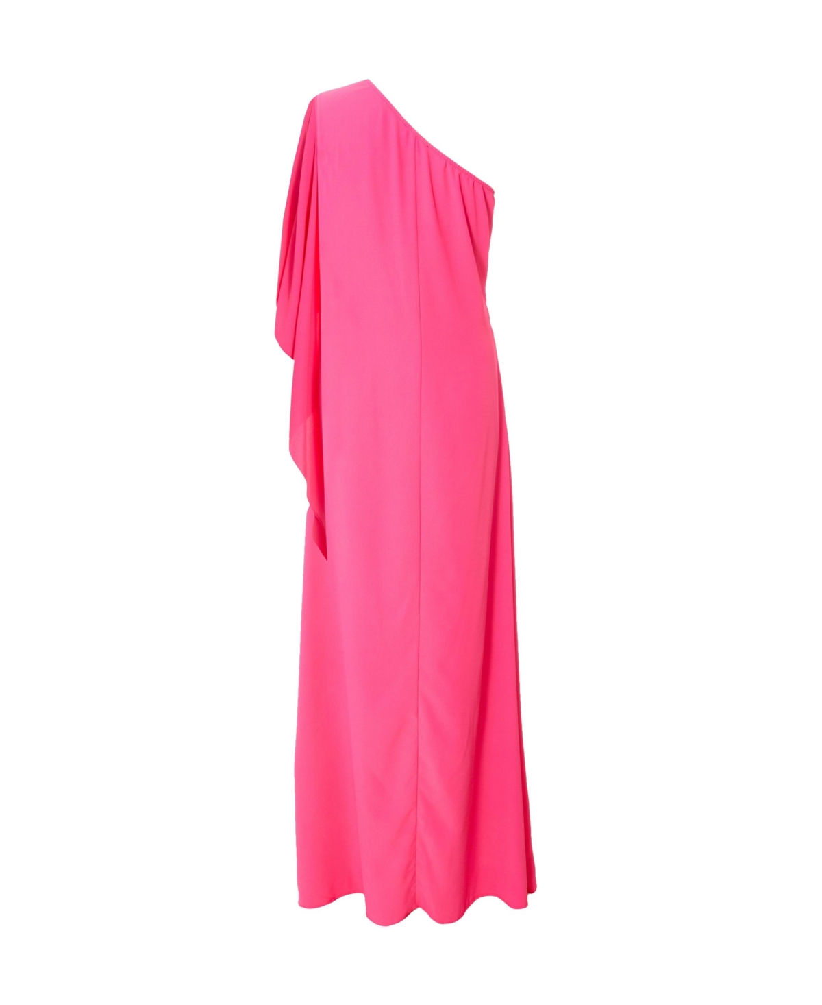 Quiz Women's One Shoulder Frill Detail Crepe Maxi Dress