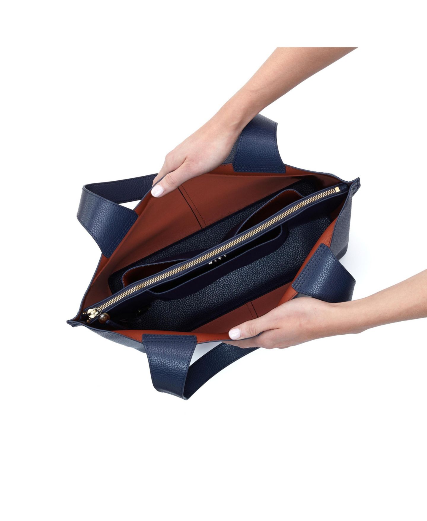 Женская сумка HOBO Vida Tote, цвет: Индиго кокосовый ракушечный — фото 2