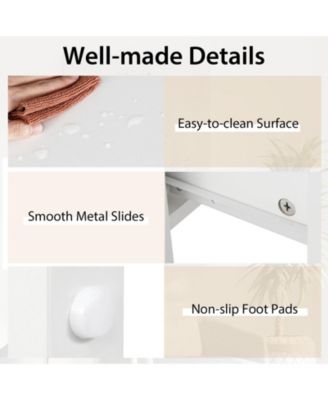 Modern 5-Drawer Chest Dresser for Bedroom or Entryway Storage and Organization