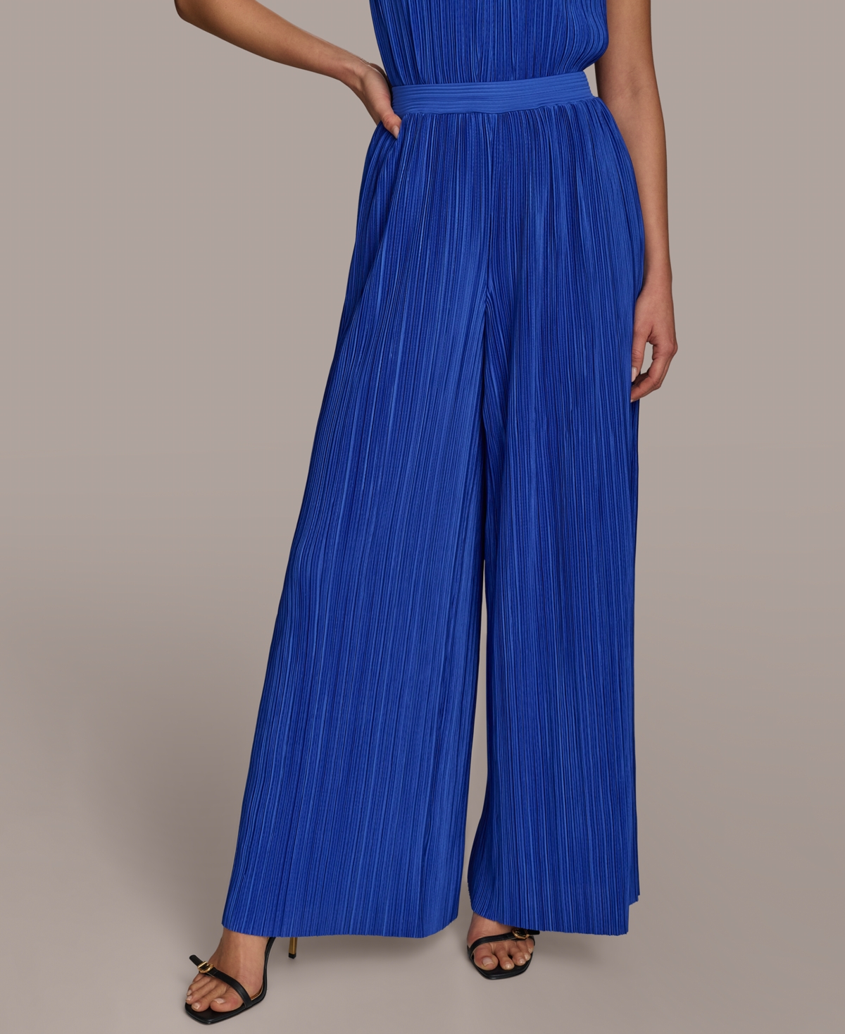 Shop Donna Karan Women's Plisse Pull-on Pants In Marbella