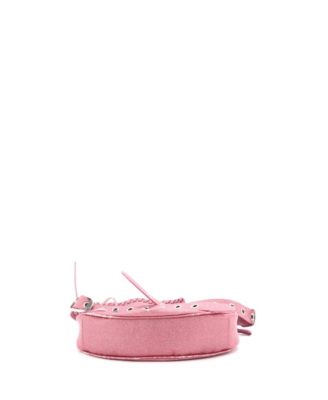 XS Le Cagole Giant Studs Shoulder Bag Glitter Leather