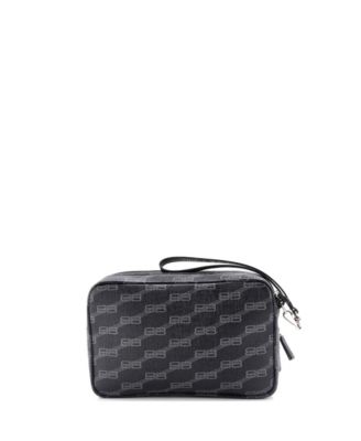  Signature Clutch Bag BB Monogram Coated Canvas
