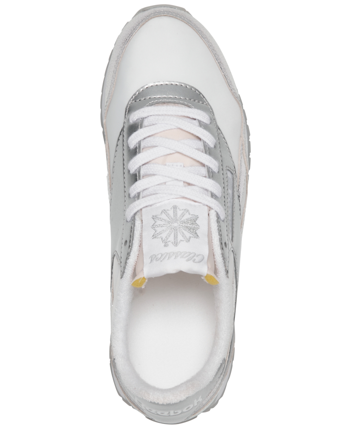 Reebok Women's Classic Az Casual Sneakers From Finish Line In White,silver