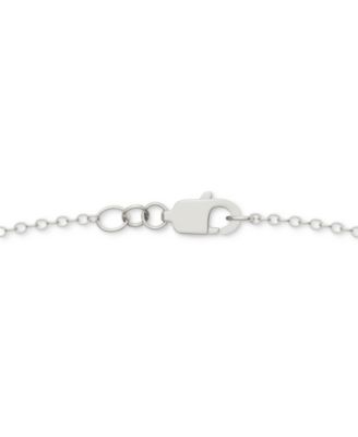 Moissanite Linked Hearts Pendant Necklace (3/8 ct. t.w.) in Sterling Silver, 18"