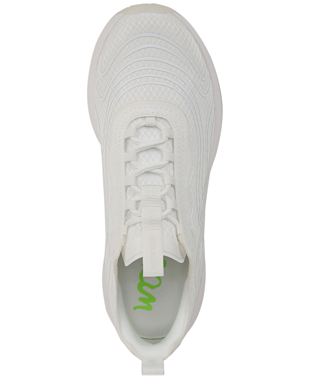 Sam Edelman Women's Miles Mixed-media Lace-up Sneakers In White Mesh