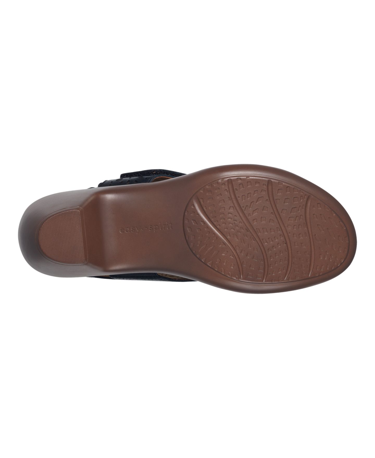 Женские сандалии Easy Spirit Calix Laser Cut Leather Slingback, цвет: Чёрный кожаный — фото 5