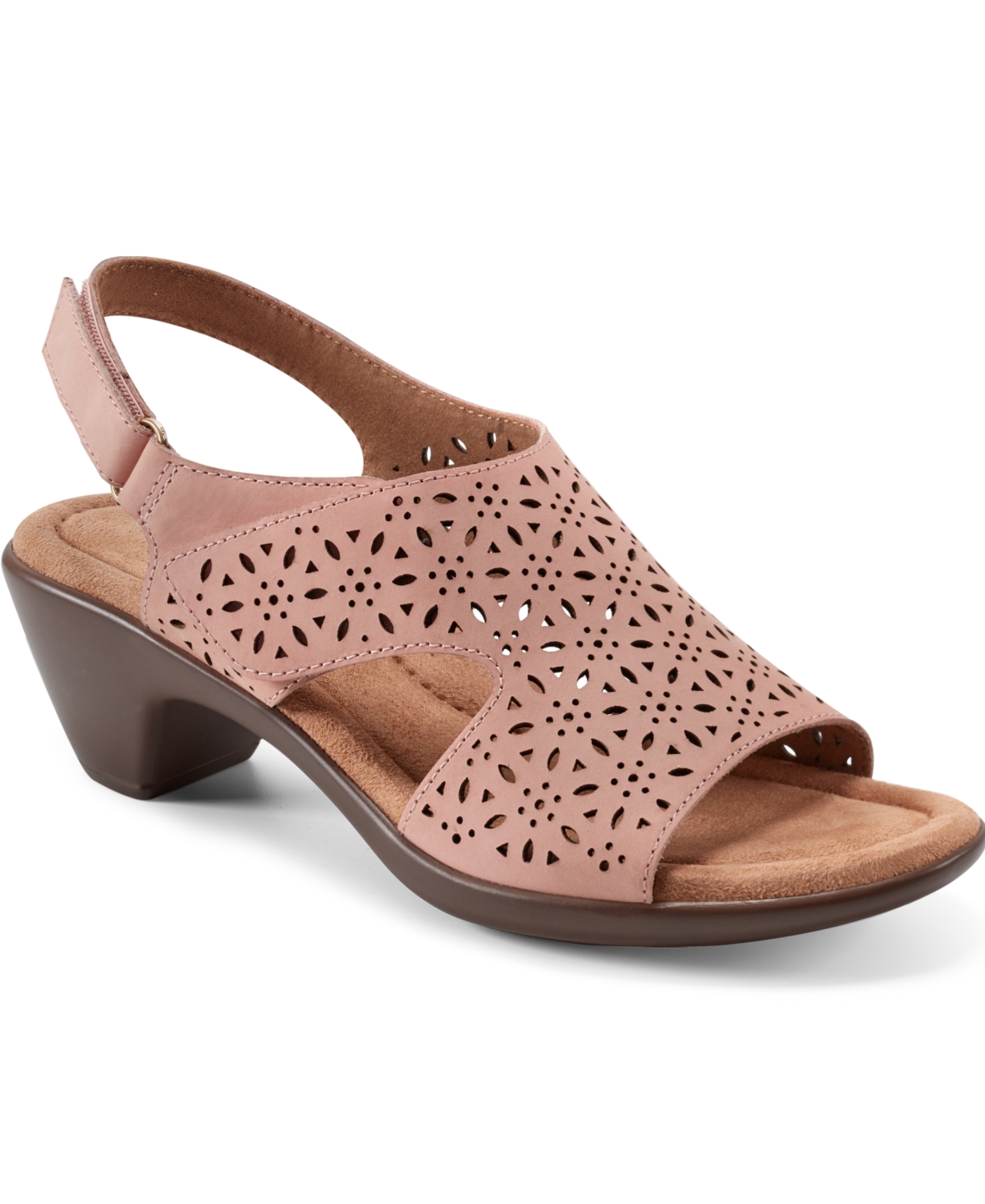 Shop Easy Spirit Women's Calix Slingback Sandals In Light Pink Nubuck