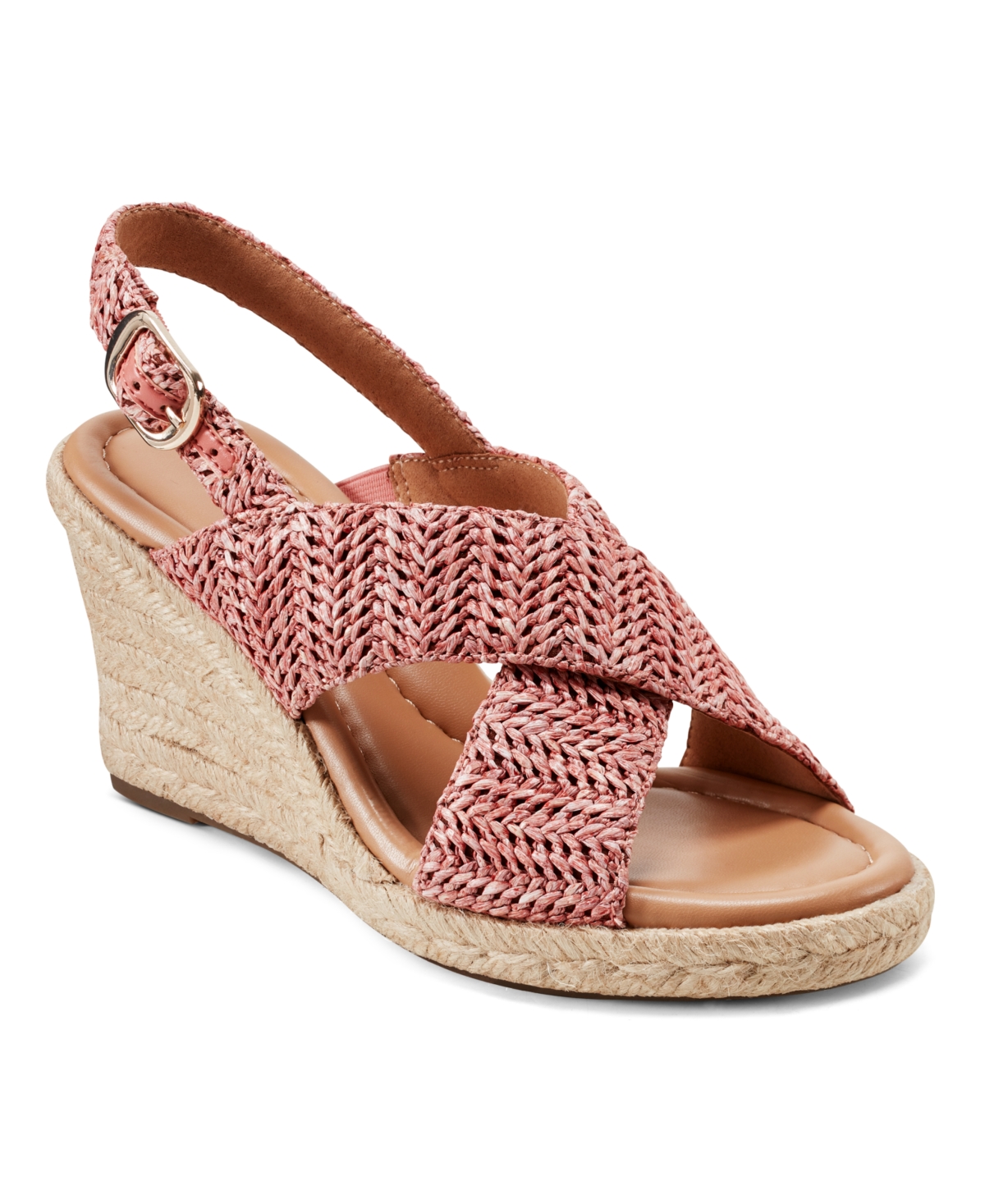 Shop Easy Spirit Women's Ariane Espadrille Wedge Sandals In Pomegranate
