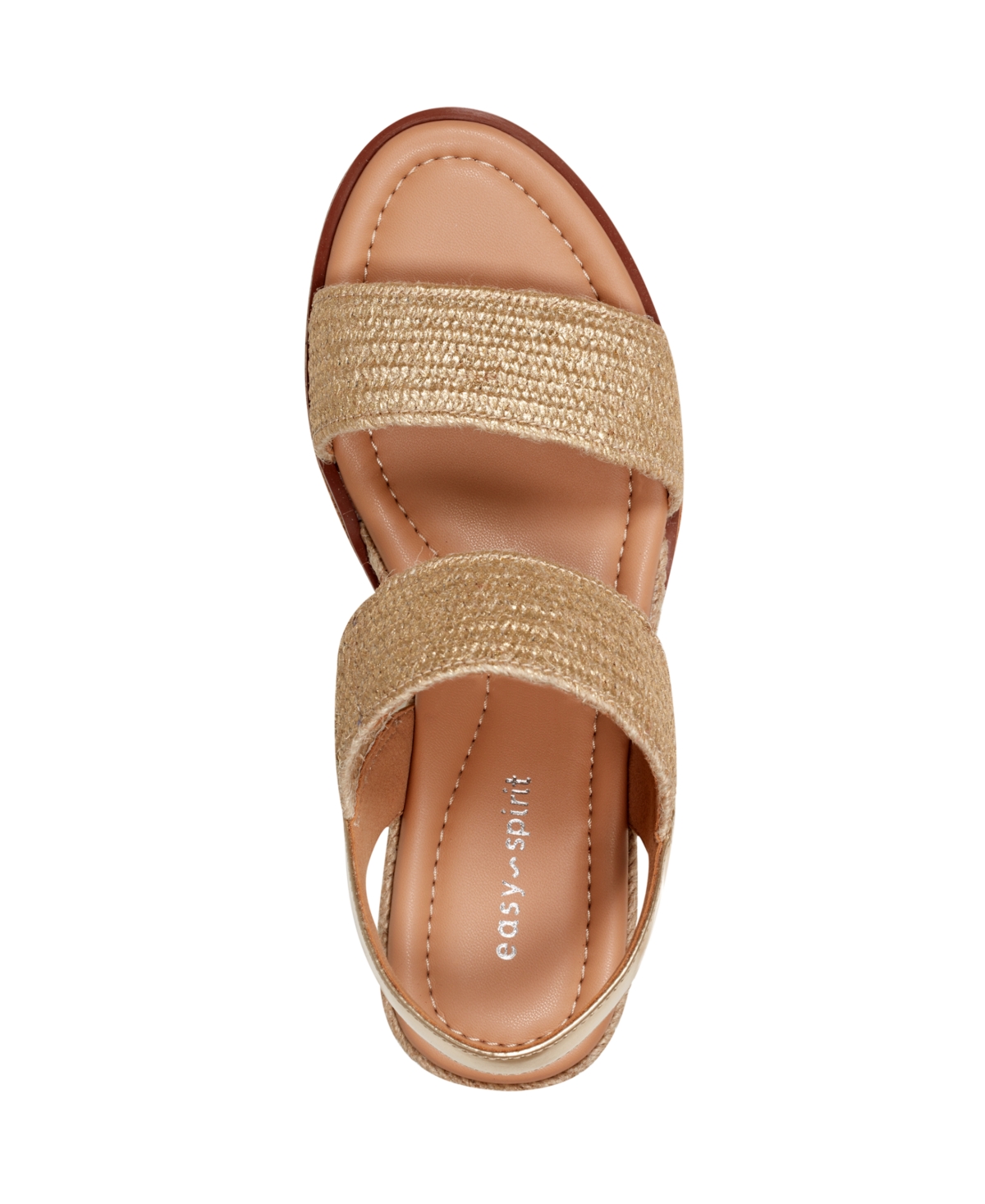 Shop Easy Spirit Women's Susana Slingback Wedge Sandals In Gold