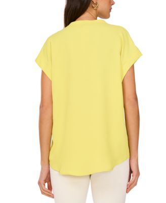 Women's V-Neck Cap-Sleeve Top