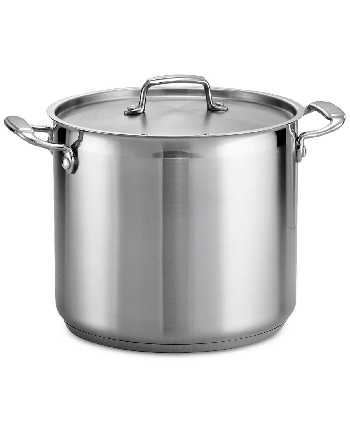 Tramontina Tri-ply Clad Stainless Steel 12-qt Covered Stock Pot In Silver