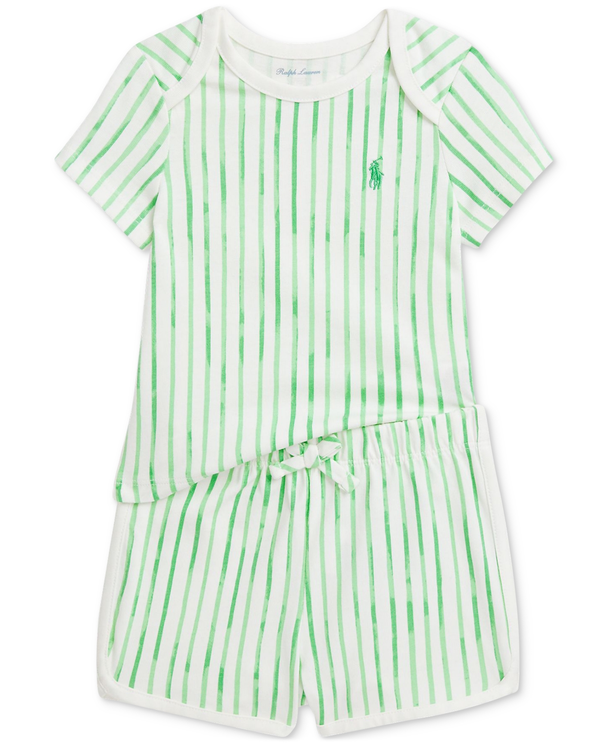 Polo Ralph Lauren Baby Boys Striped Jersey Tee & Short Set
