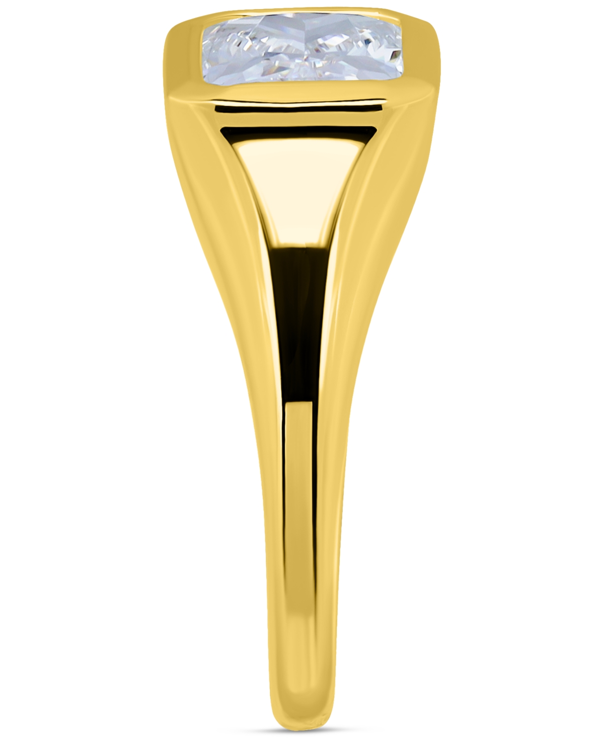 Giani Bernini Cubic Zirconia Bezel Solitaire Ring In Sterling Silver, Exclusively At Macy's (also Available In 18k In Gold